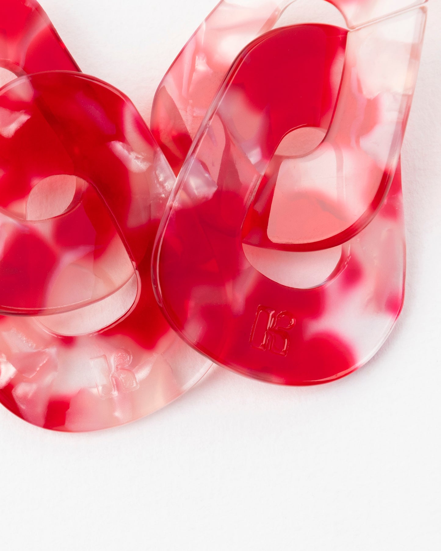 Boucles d'oreilles MAILLON - Rouge -