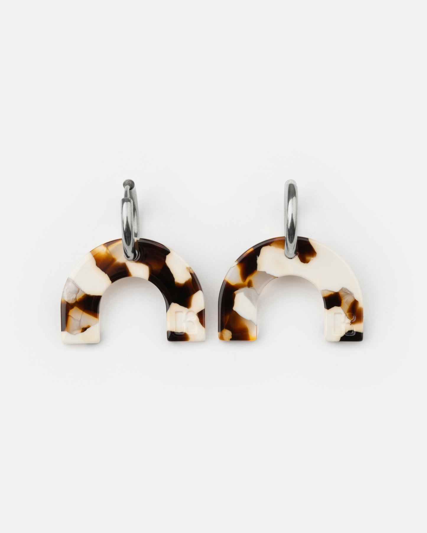 Boucles d'oreilles ARC EN CIEL - Latte -