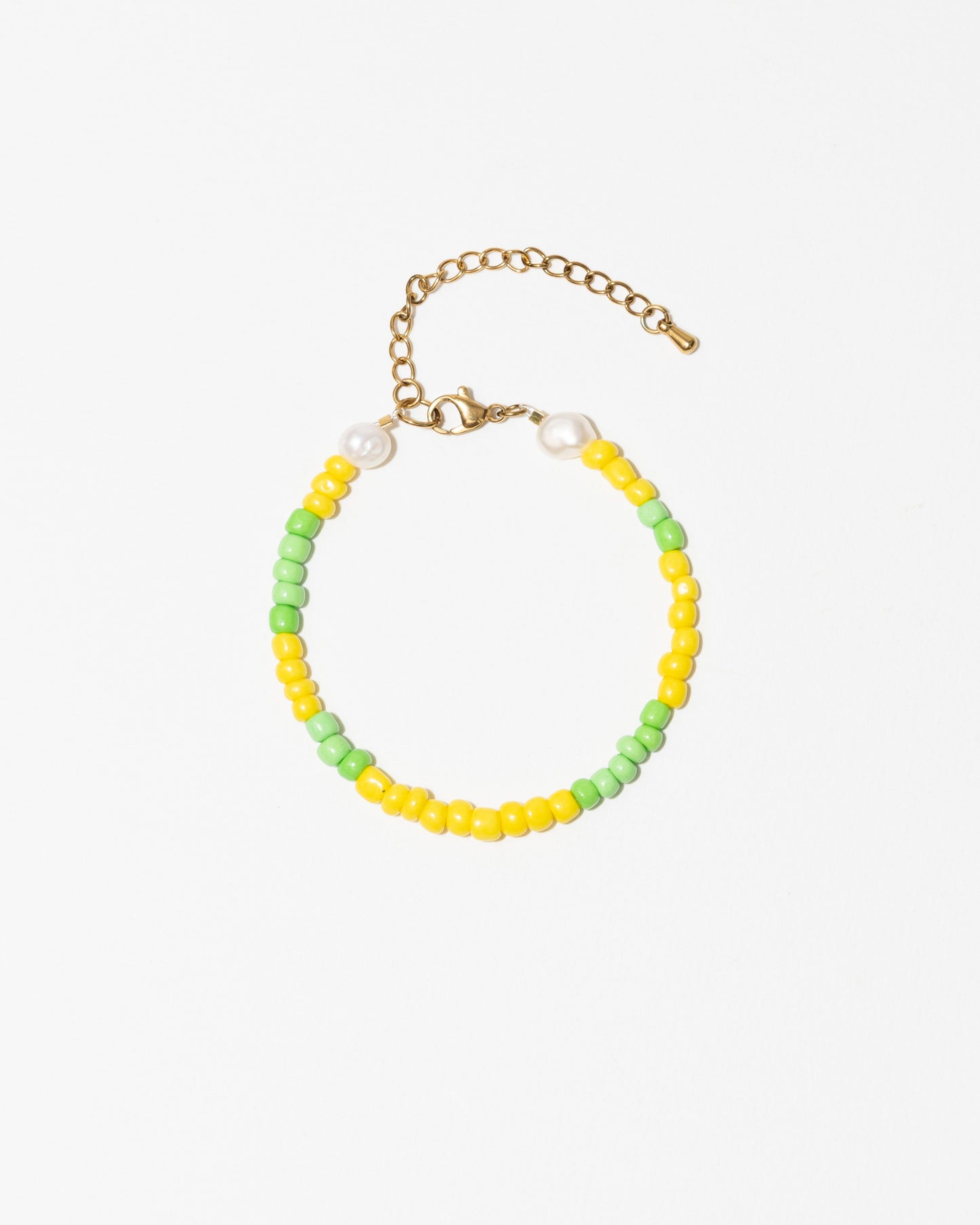Bracelet SALT AND PEARLS - Jaune et vert - DROP #4