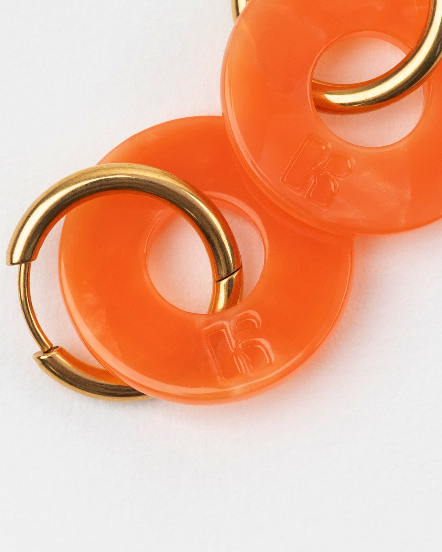 Boucles d'oreilles DONUTS - Orange -