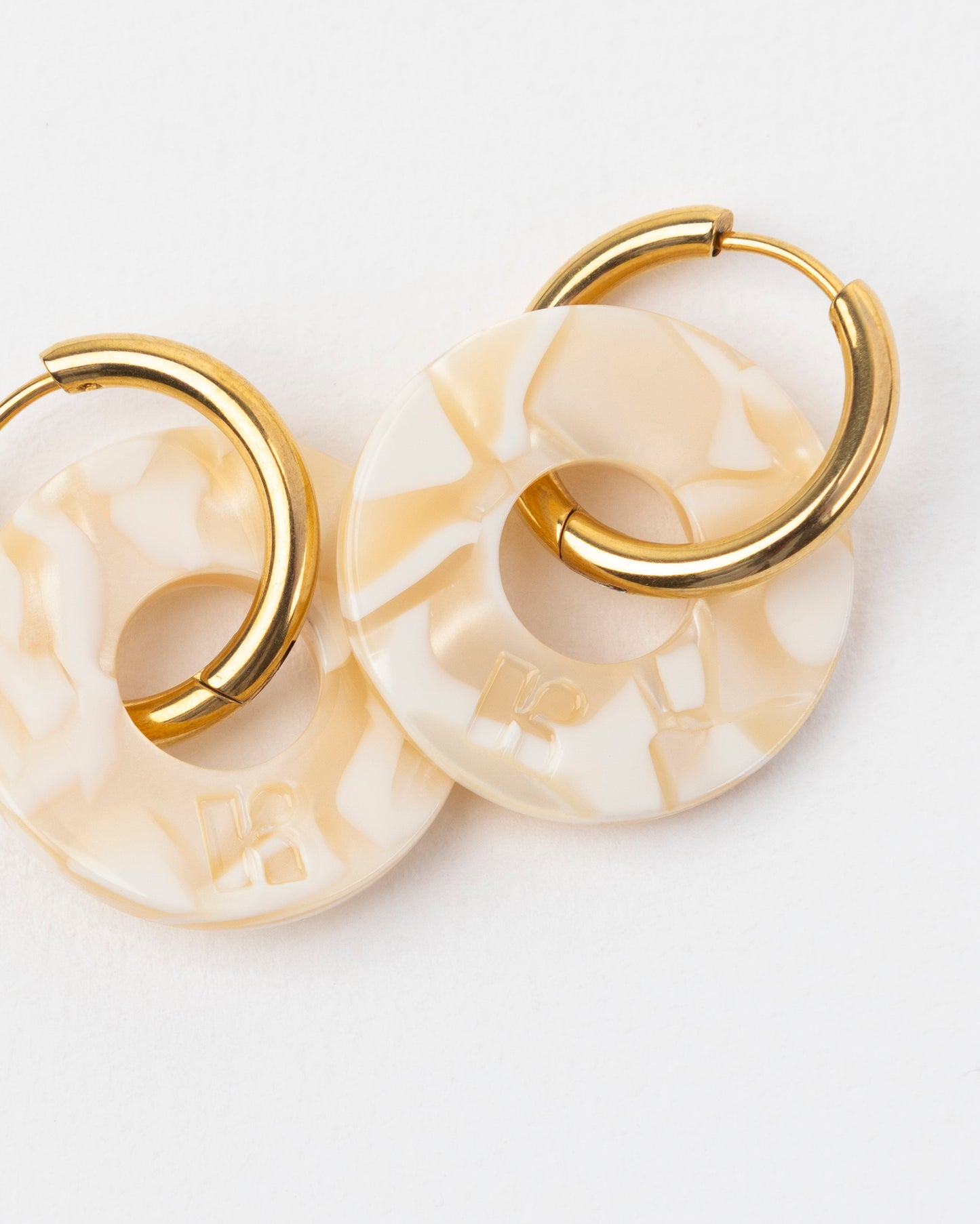 Boucles d'oreilles DONUTS - Nude -