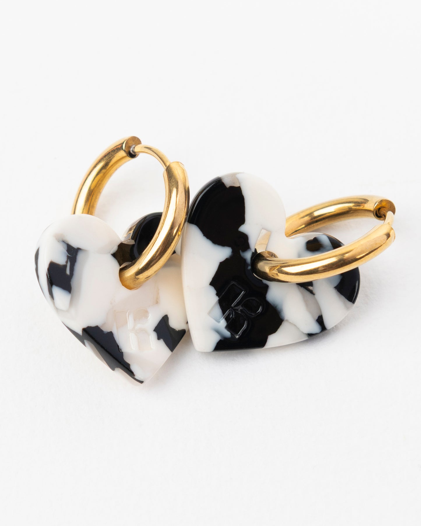 Boucles d'oreilles LOVA LOVA - Noir et Blanc -