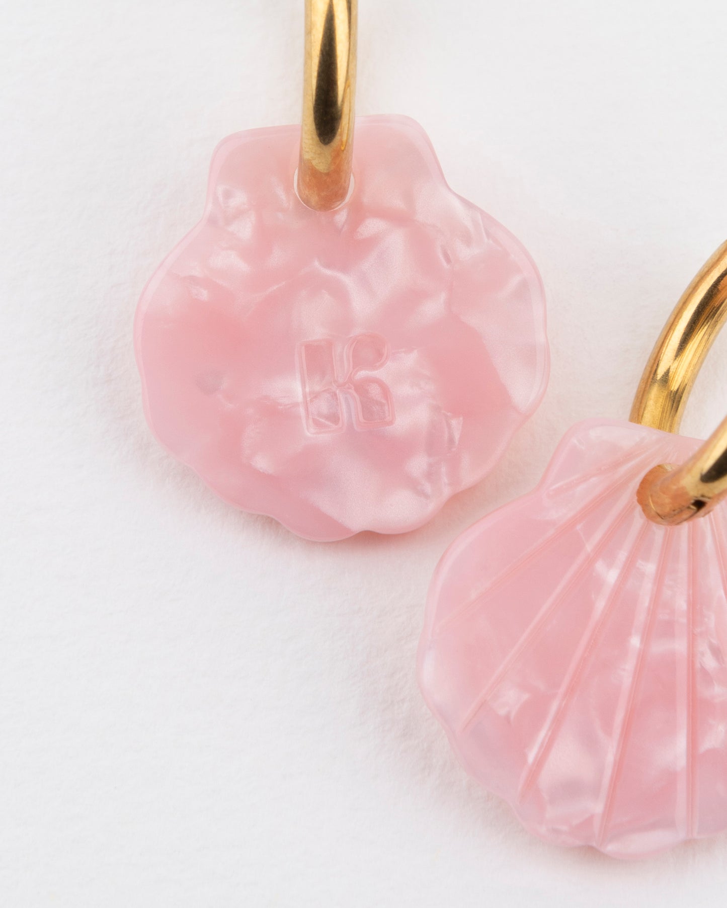 Boucles d'oreilles BABY MERMAID - Rose -