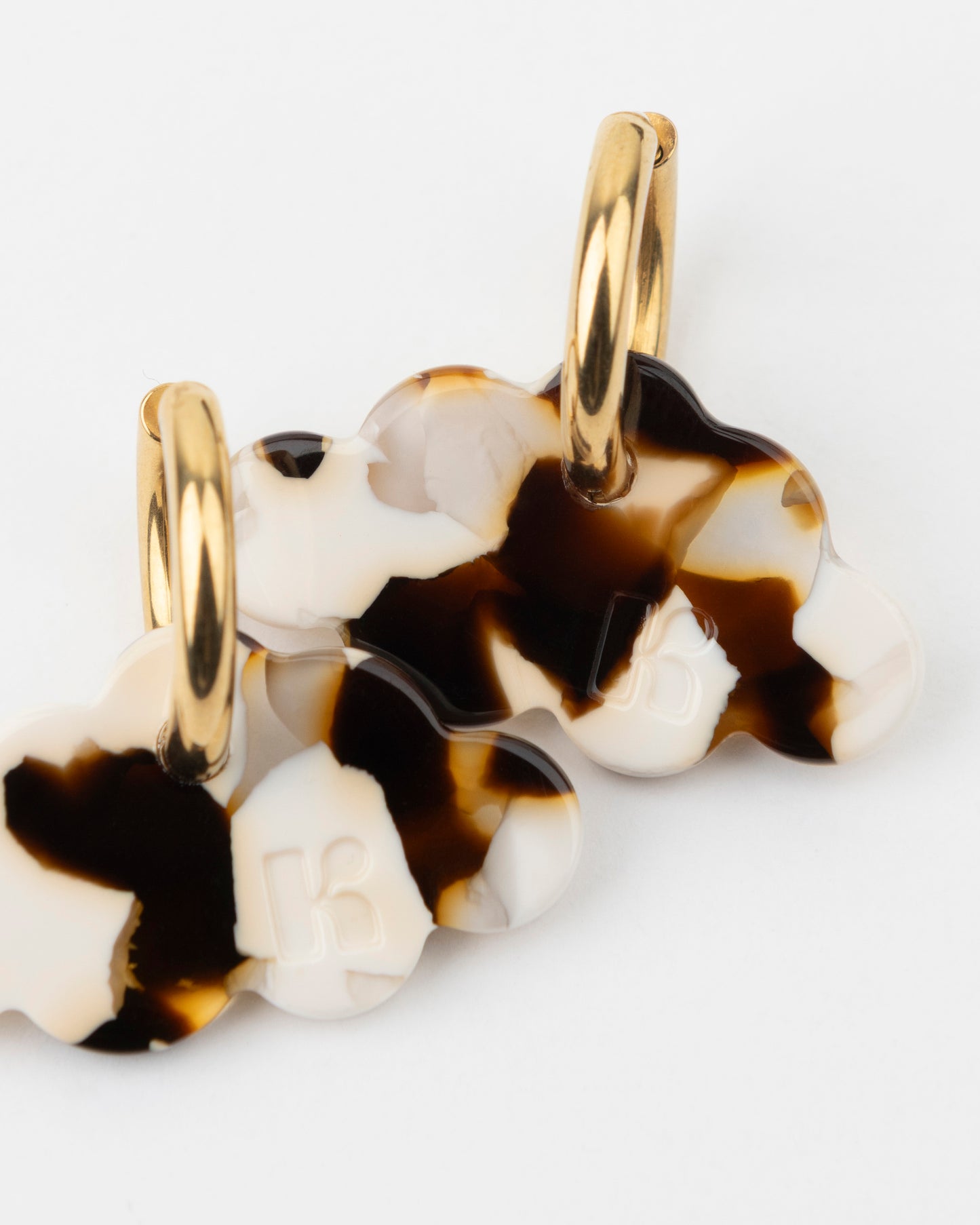 Boucles d'oreilles NUAGE - Latte -