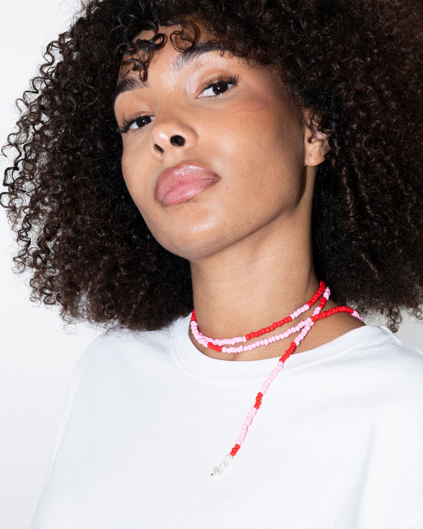 Collier SALT AND PEARLS - Rose et rouge - DROP #4