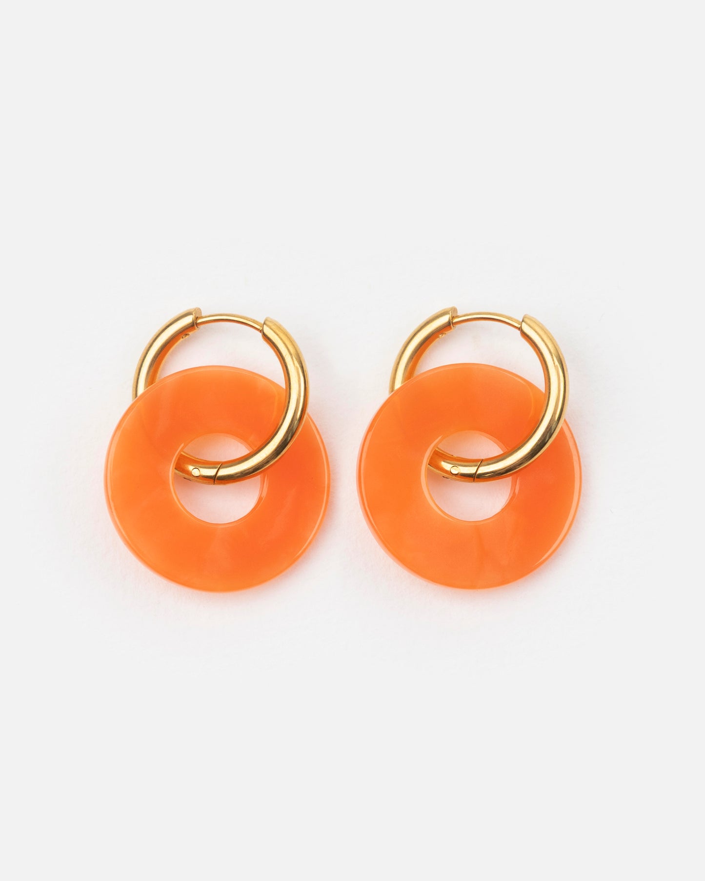 Boucles d'oreilles DONUTS - Orange -