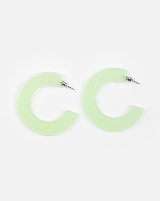 Boucles d'oreilles GINZA - Vert amande -