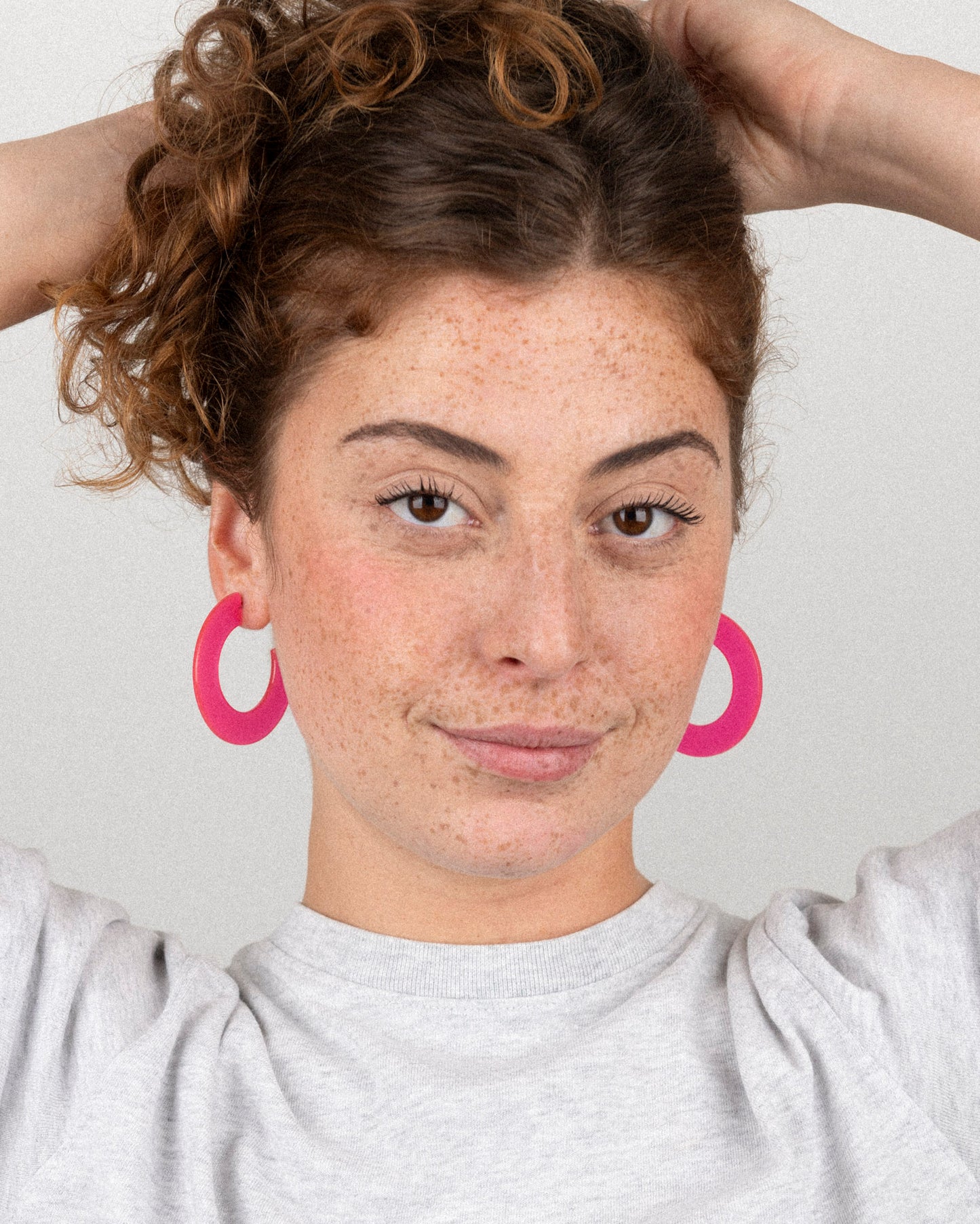Boucles d'oreilles GINZA - Fuchsia -